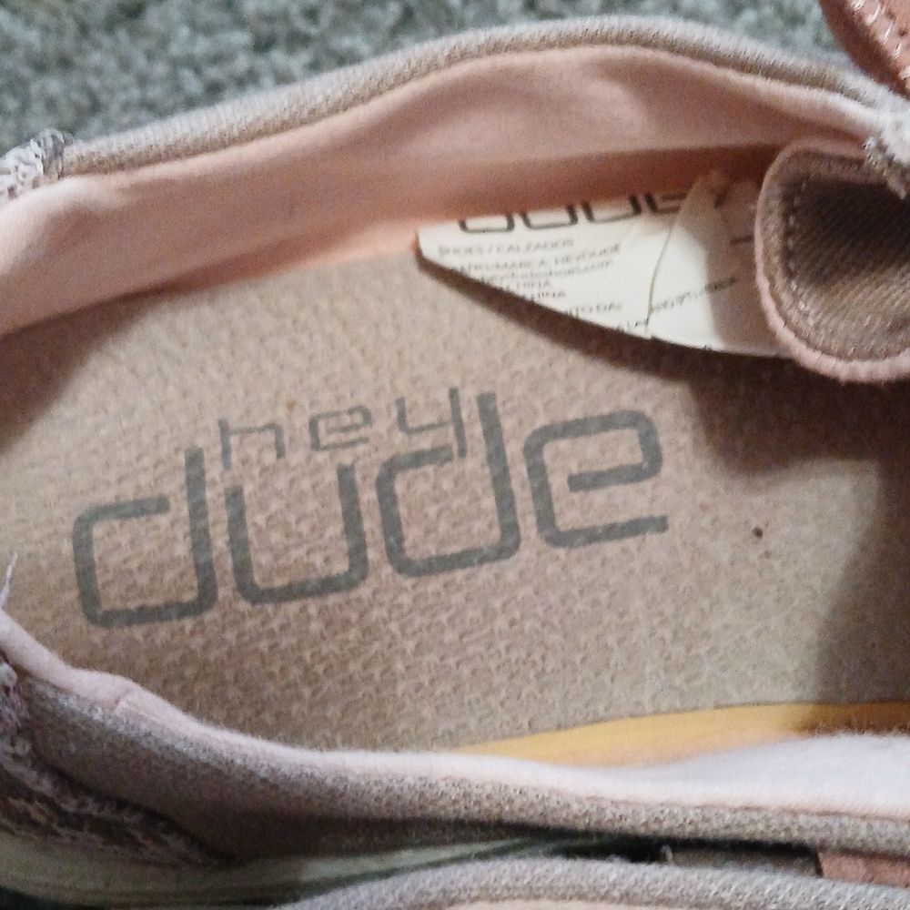 Hey Dude Womens Wendy Stretch Fleece ( Sepia/Rose) Sz 10 EUC - Picture 5 of 7